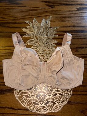 Fantasie 5-pc cups minimizer high gore boob separating underwire unlined bra
